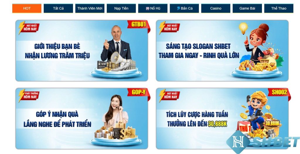 Khuyến mãi hot của Shbet